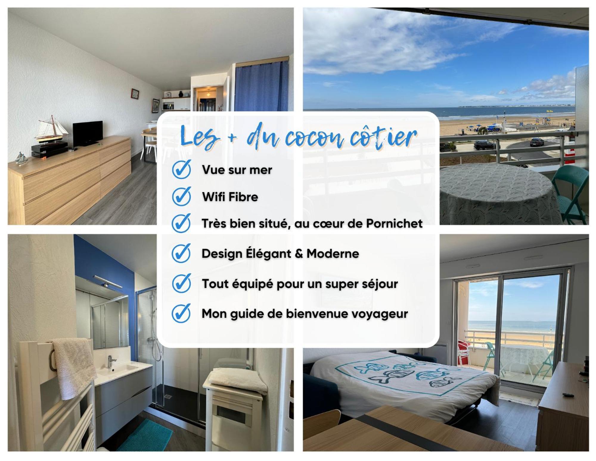Cocon Cotier - Vue Sur Mer - Parking - Proche De La Thalasso - Terrasse Pornichet Exterior photo
